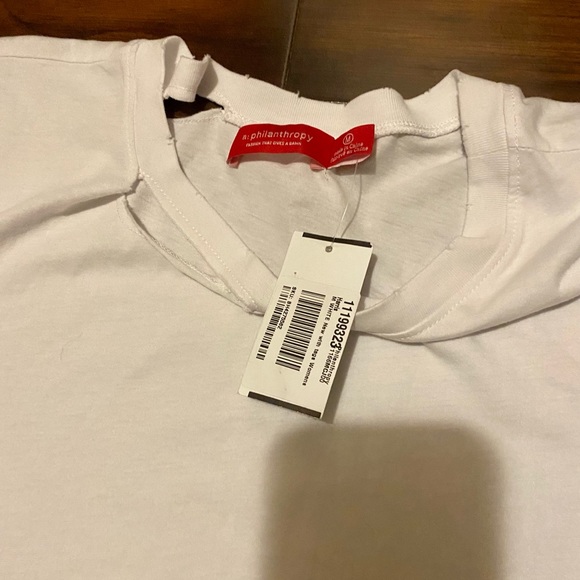 N:PHILANTHROPHY white tee. Size MEDIUM. - Picture 2 of 4
